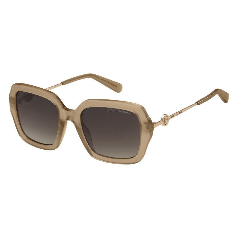 title:Marc Jacobs Women's 54 mm Beige Sunglasses MARC652S-010A-HA;color:Beige frame, Brown Gradient lens