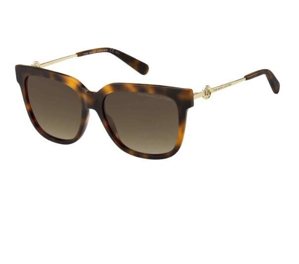 title:Marc Jacobs Women's 55 mm Havana Sunglasses MARC580S-005L-HA;color:Havana frame, Brown Gradient lens