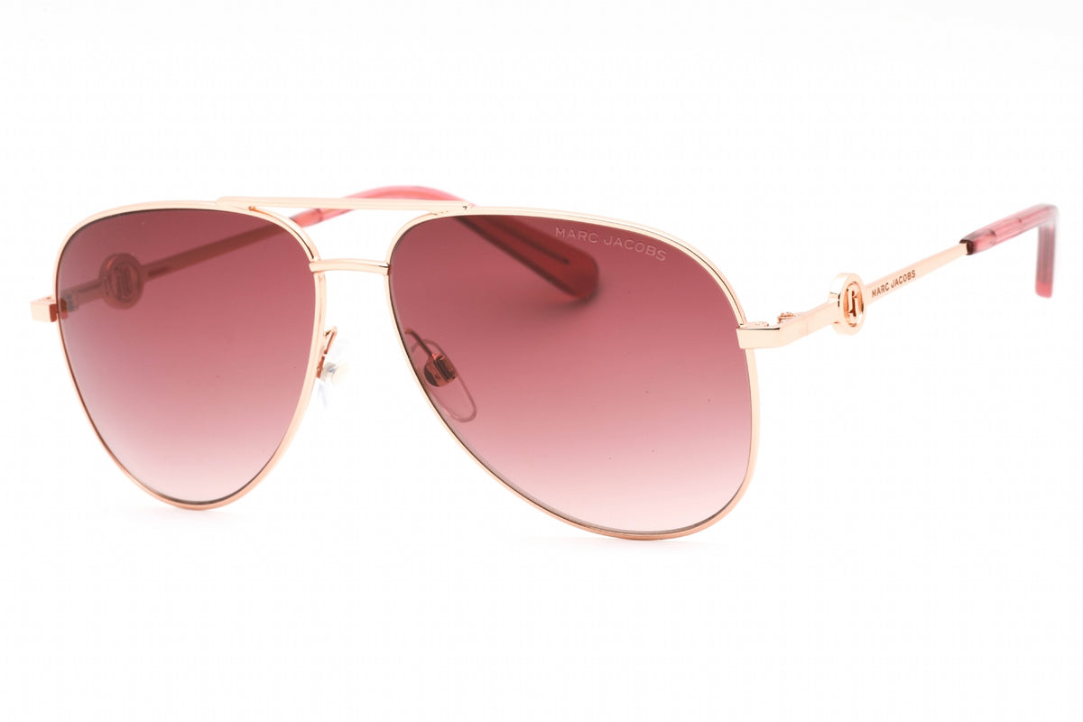 title:Marc Jacobs Women's 59 mm Gold Red Sunglasses MARC653S-0Y11-3X;color:Gold Red frame, Red Gradient lens