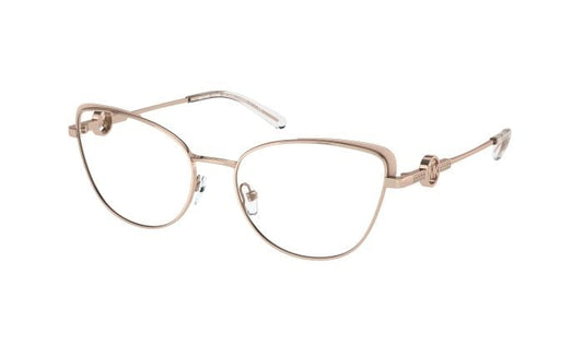 title:Michael Kors Women's 54mm Rose Gold Opticals MK3058B-1108-54;color:Rose Gold frame, Demo Lens lens