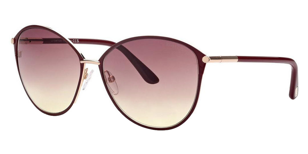 title:Tom Ford Women's Penelope 59mm Shiny Bordeaux Opticals FT0320-69T-59;color:Shiny Bordeaux frame, Bordeaux Gradient lens