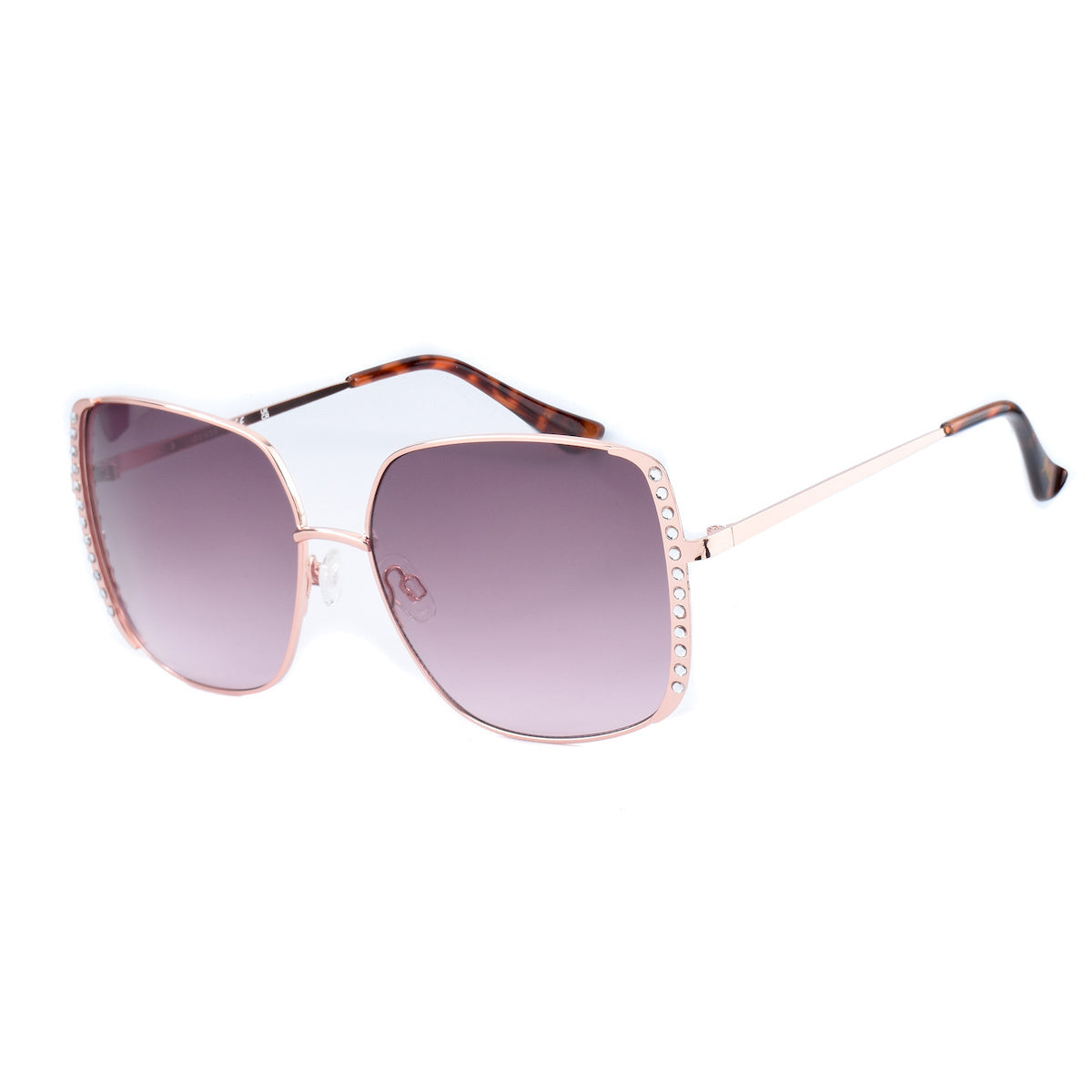 title:Guess Women's 59mm Rose Gold Sunglasses GF0409-28T;color:Rose Gold frame, Grey lens