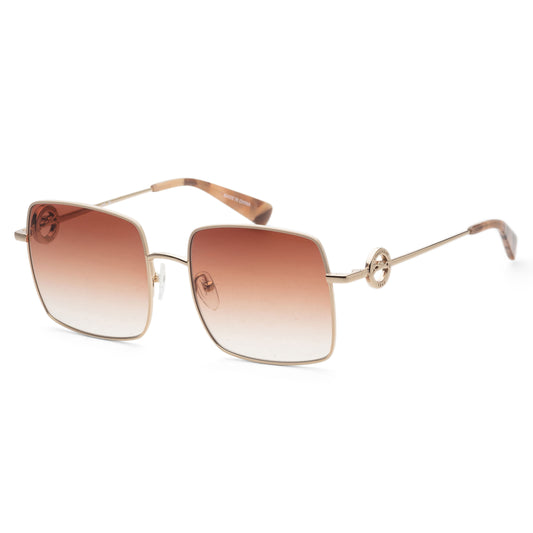 title:Longchamp Women's 55 mm Gold Sunglasses LO162S-748;color:Gold