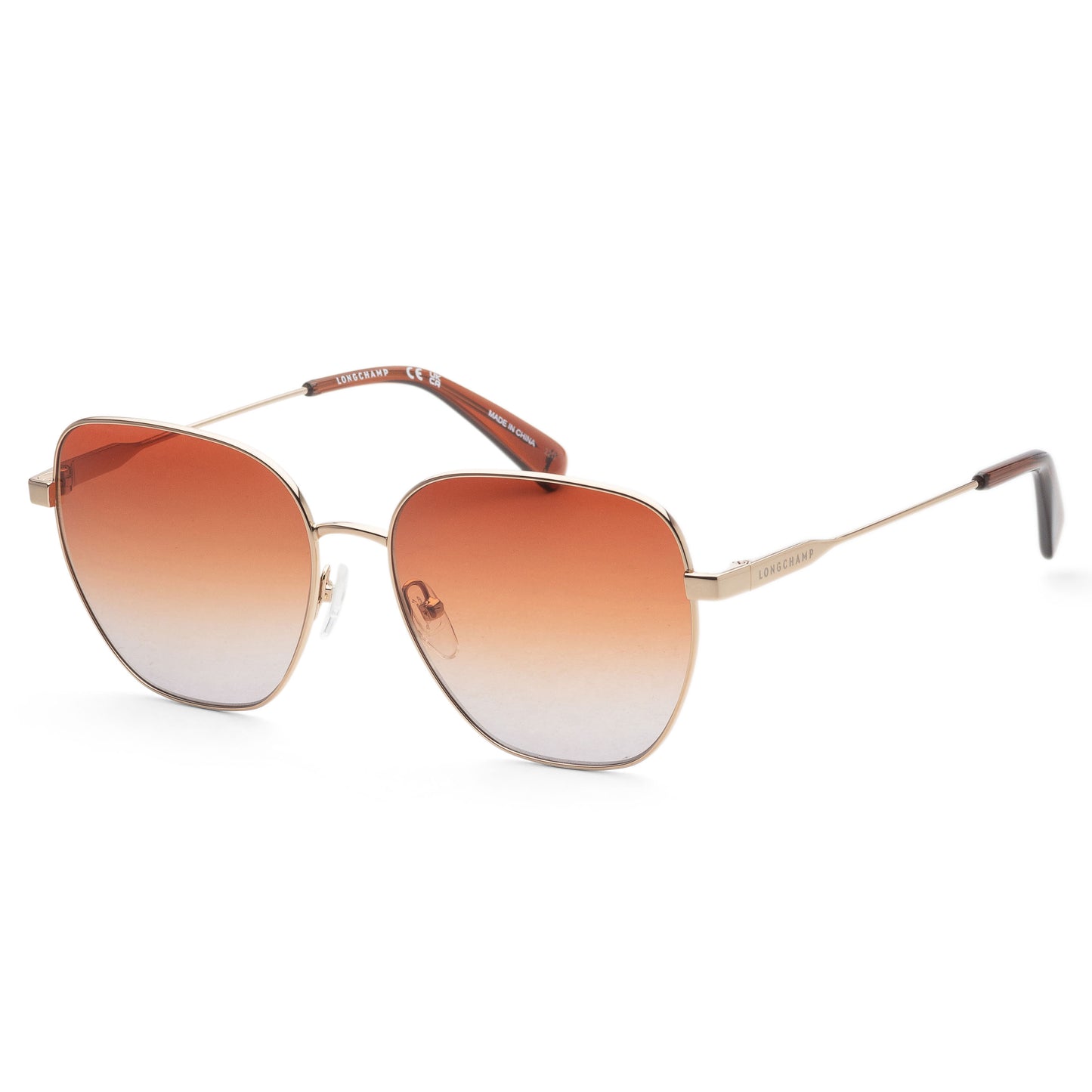 title:Longchamp Women's 57 mm Rose Gold Sunglasses LO168S-707;color:Rose Gold