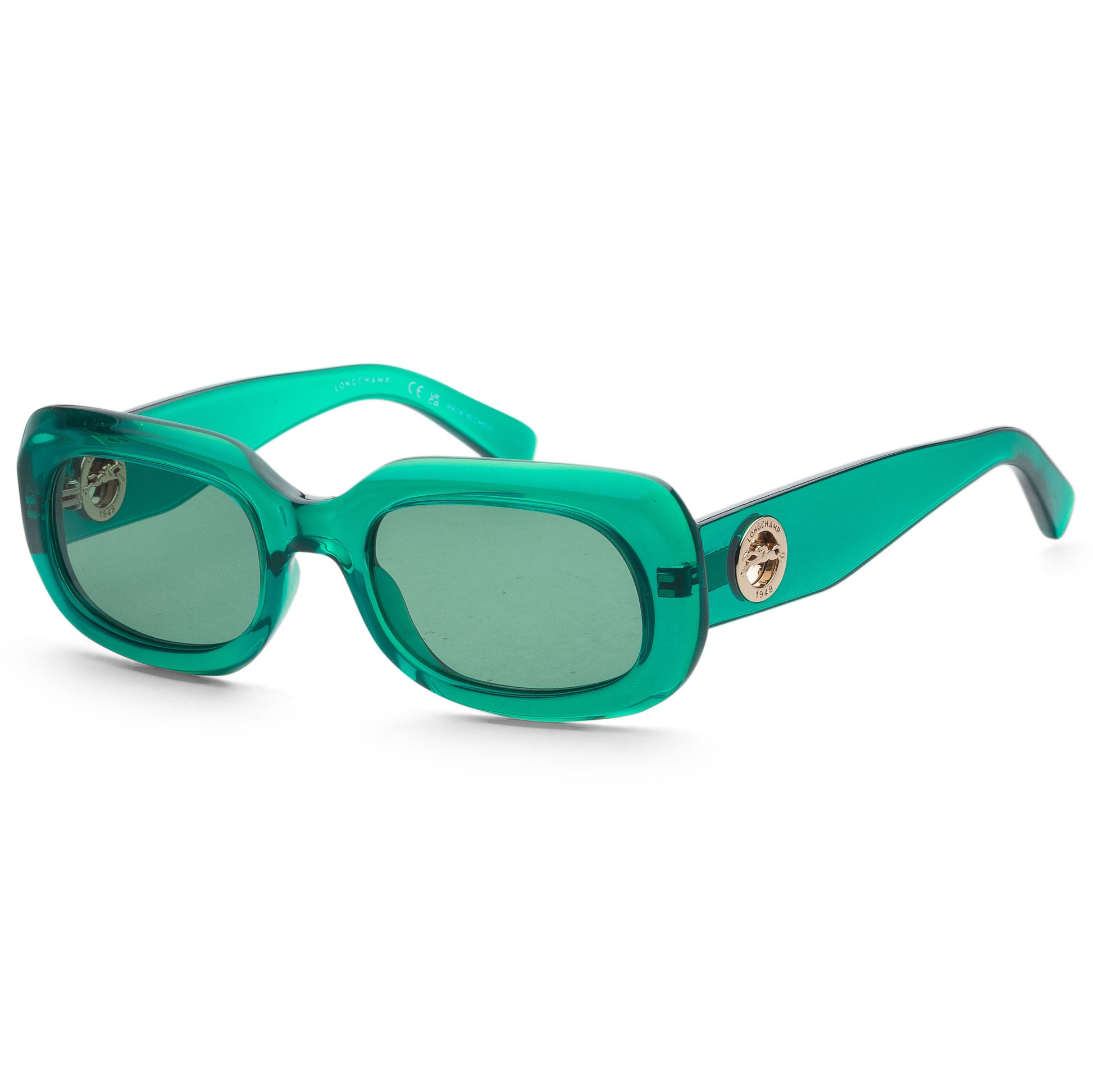 title:Longchamp Women's 52 mm Transparent Green Sunglasses LO716S-303;color:Transparent Green