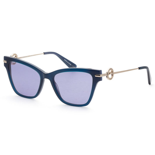 title:Longchamp Women's 52 mm Blue Sunglasses LO737S-400;color:Blue