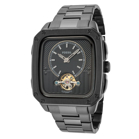 title:Fossil Men's Inscription 42mm Automatic Watch ME3238;color:Black