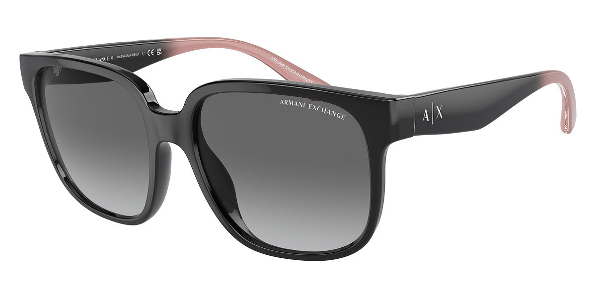 title:Armani Exchange Women's 56mm Shiny Black Sunglasses AX4136SU-821111-56;color:Shiny Black