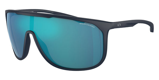 title:Armani Exchange Men's 35mm Matte Blue Sunglasses AX4137SU-818155-35;color:Matte Blue