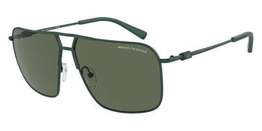 title:Armani Exchange Men's 60mm Matte Green Sunglasses AX2050S-603571-60;color:Matte Green