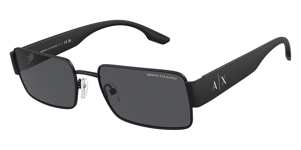 title:Armani Exchange Men's 57mm Matte Black Sunglasses AX2052S-600087-57;color:Matte Black