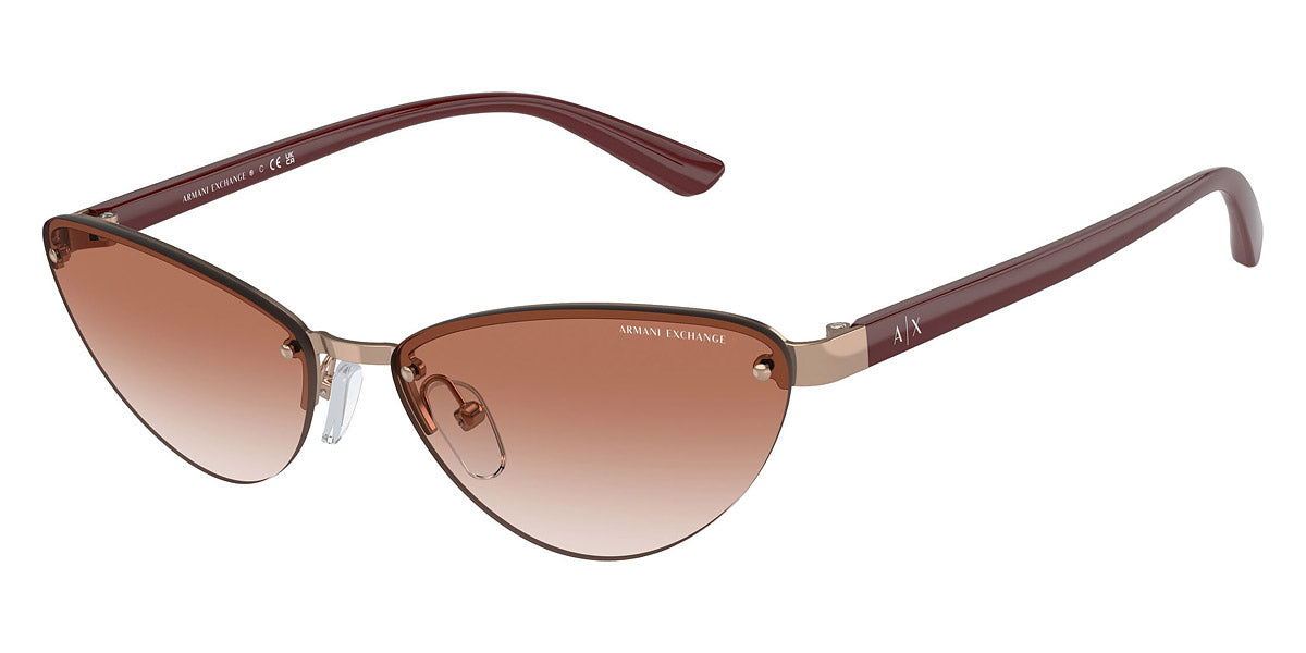 title:Armani Exchange Women's 58mm Shiny Rose Gold Sunglasses AX2049S-610313-58;color:Shiny Rose Gold