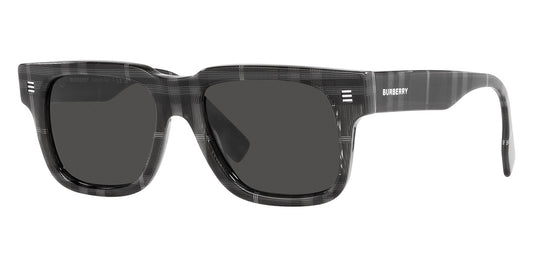 title:Burberry Men's Hayden 54mm Charcoal Check Sunglasses BE4394F-380487-54;color:Charcoal Check