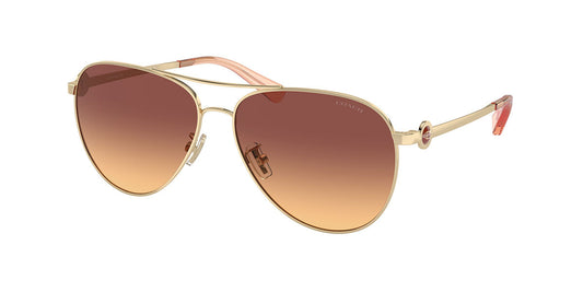 title:Coach Women's 58mm Shiny Light Gold Sunglasses HC7128-900578-58;color:Shiny Light Gold