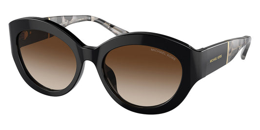 title:Michael Kors Women's Brussels 54mm Black Sunglasses MK2204U-300513-54;color:Black