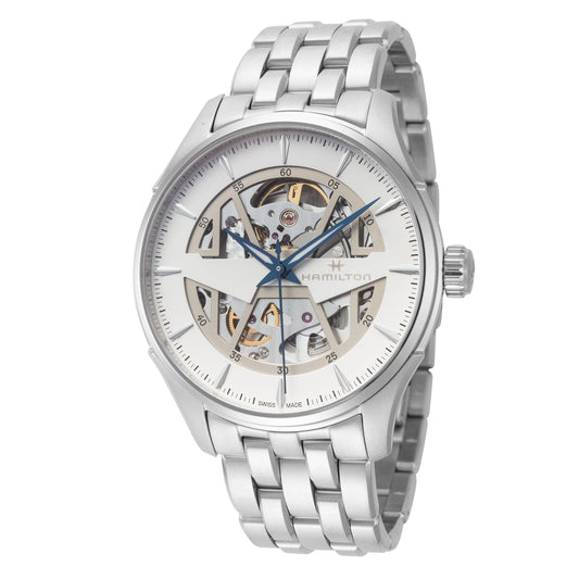 title:Hamilton Men's Jazzmaster 40mm Automatic Watch H42535110;color:Silver