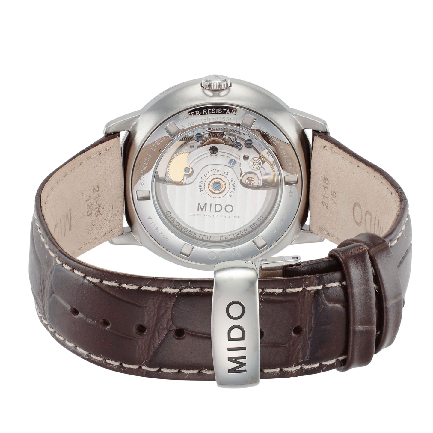 title:Mido Men's Commander II 40mm Automatic Watch M0214311607100;color:Brown