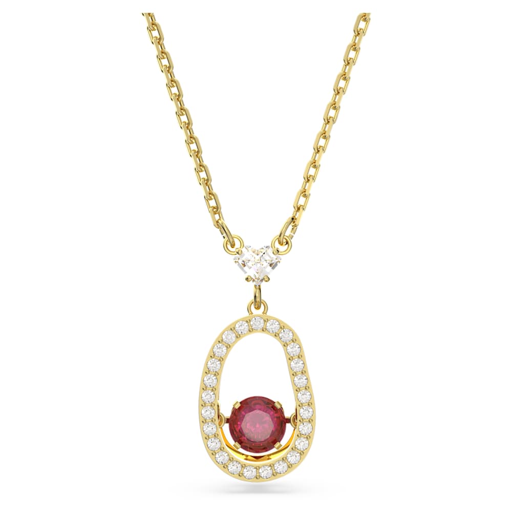 title:Swarovski Cariti Red Crystal Necklace 5634709;color:Red