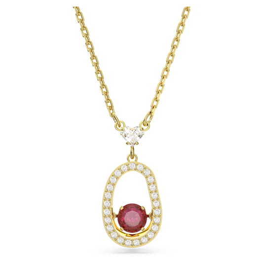 title:Swarovski Cariti Red Crystal Necklace 5634709;color:Red