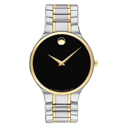 title:Movado Men's Serio 38mm Quartz Watch 0607284;color:Silver and Gold