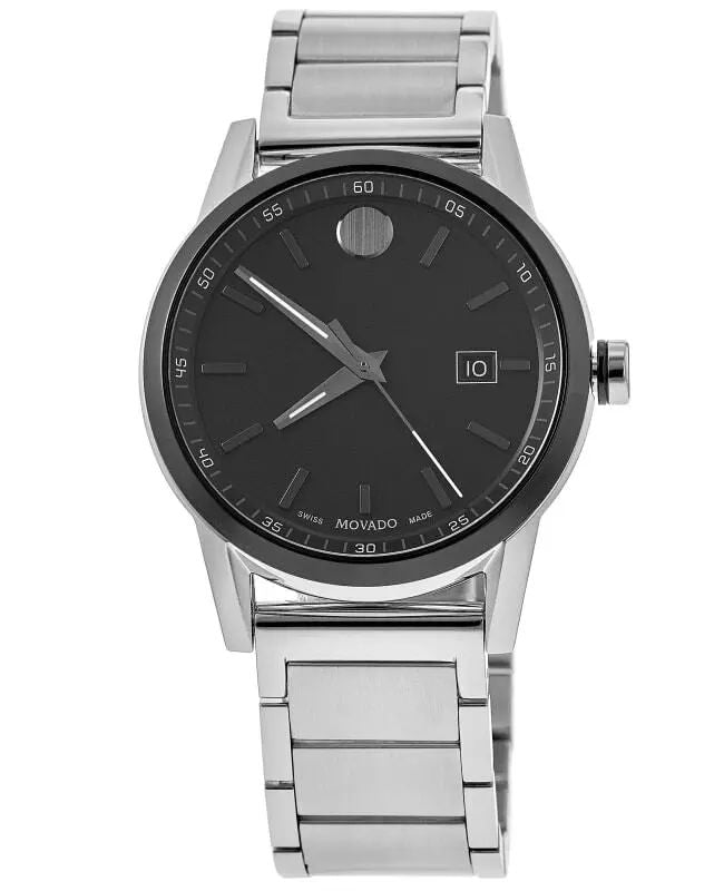 title:Movado Men's Museum 42mm Quartz Watch 0607557;color:Silver