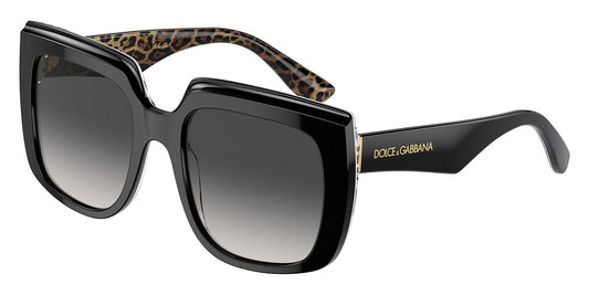 title:Dolce & Gabbana Women's 54mm Black On Leo Brown Sunglasses DG4414-32998G-54;color:Black On Leo Brown