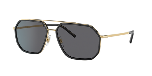 title:Dolce & Gabbana Men's 60mm Gold/Black Polarized Sunglasses DG2285-29618-60;color:Gold/Black