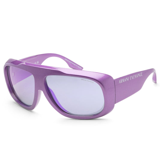 title:Armani Exchange Men's 67mm Metalized Purple Sunglasses AX4143SU-83534V-67;color:Metalized Purple