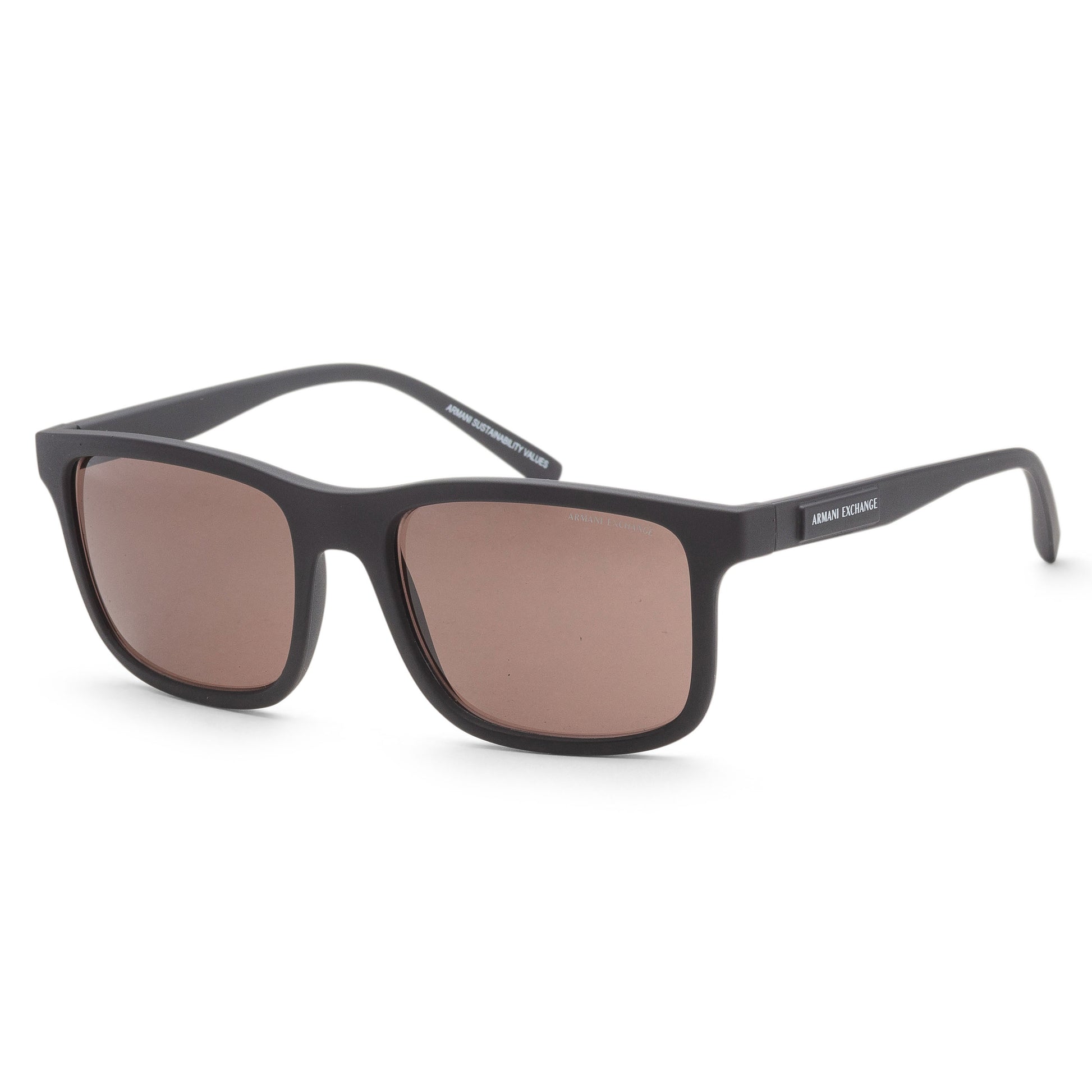 title:Armani Exchange Men's 57mm Matte Black Sunglasses AX4145S-807873-57;color:Matte Black