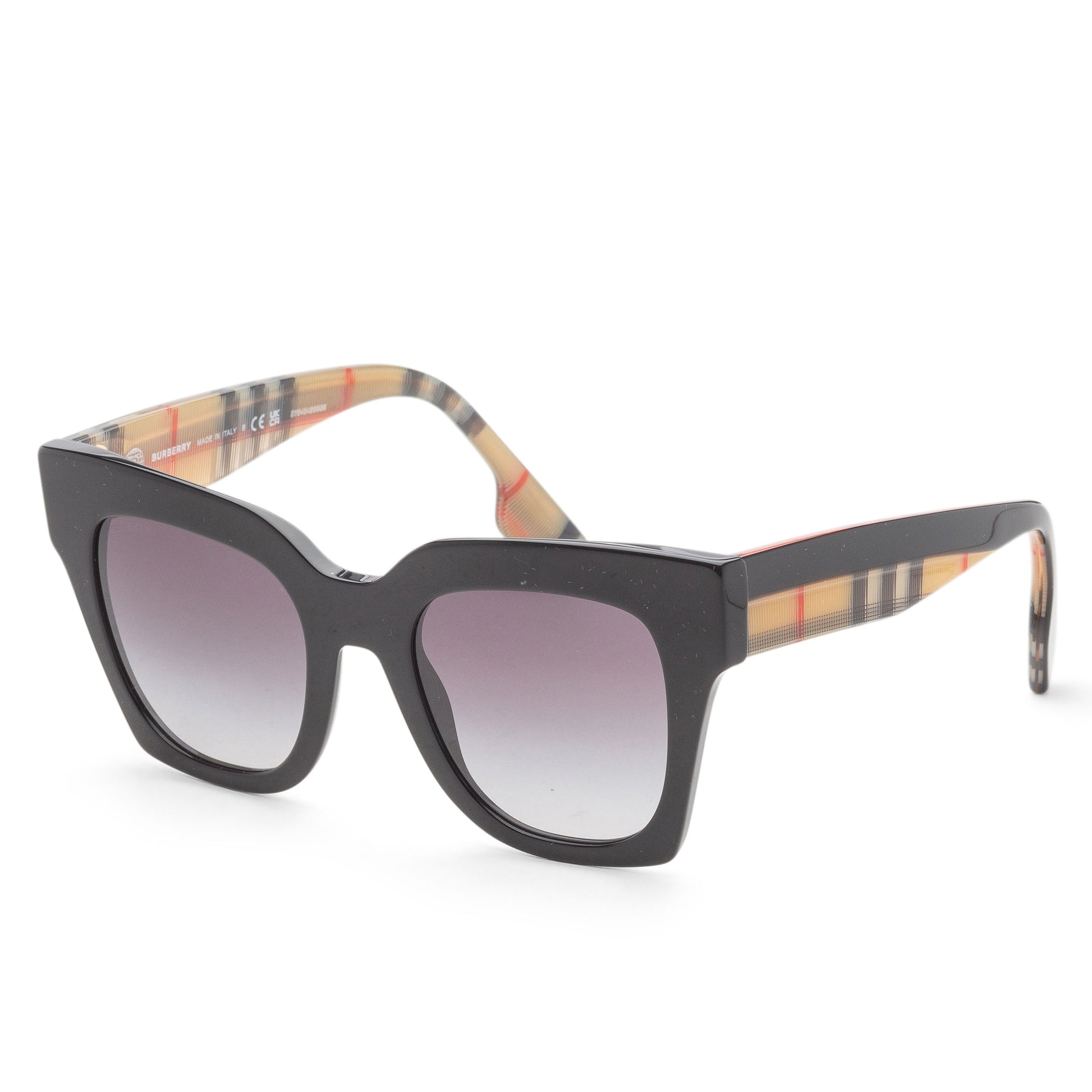 title:Burberry Women's Kitty 49mm Black Sunglasses BE4364-39428G-49;color:Black