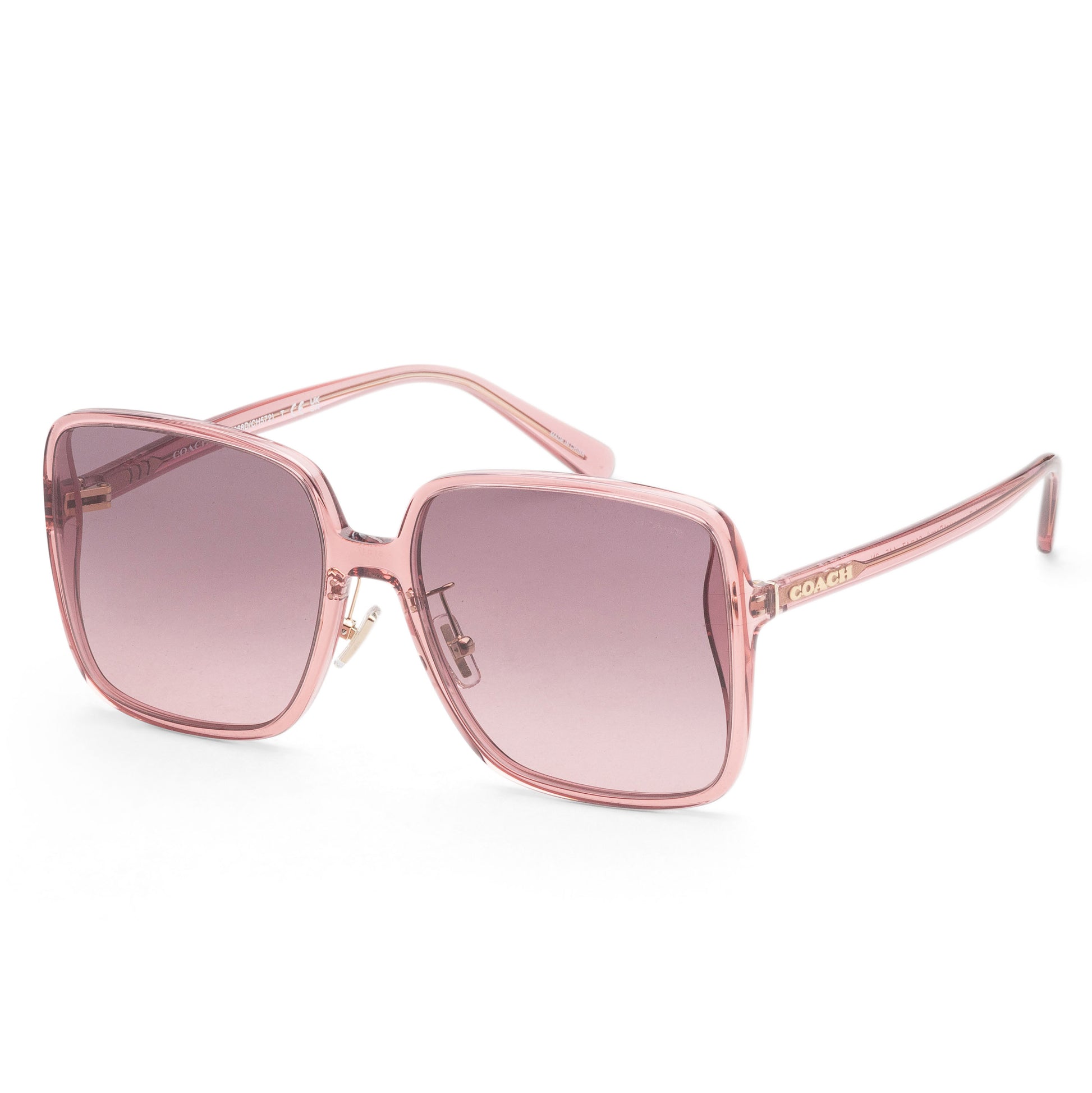 title:Coach Women's 61mm Transparent Berry Sunglasses HC8368D-580046-61;color:Transparent Berry