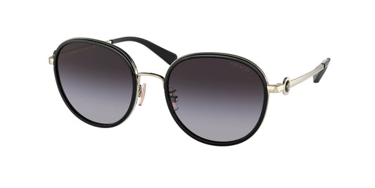 title:Coach Women 54mm Black Sunglasses HC7129-50028G-54;color:Black frame, Grey Gradient lens