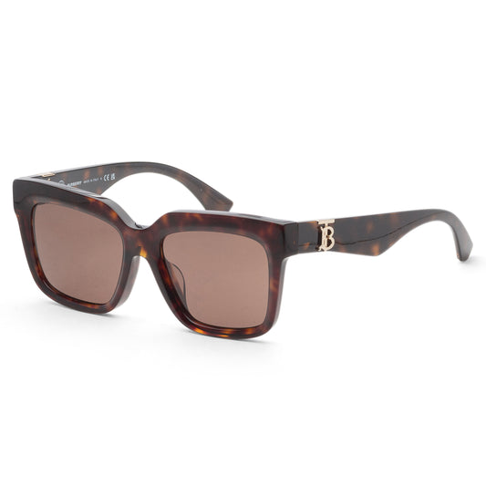 title:Burberry Women's 54mm Dark Havana Sunglasses BE4419F-300273-54;color:Dark Havana frame, Dark Brown lens