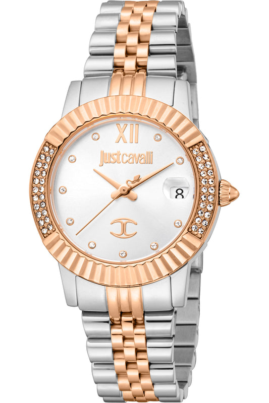 title:Just Cavalli Women's Glam Chic 32mm Quartz Watch JC1L199M0075;color:Rose Gold