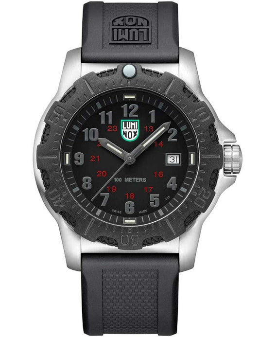 title:Luminox Men's Manta Ray Steel X2.2132 Grey Dial Polyurethane Watch;color:Black