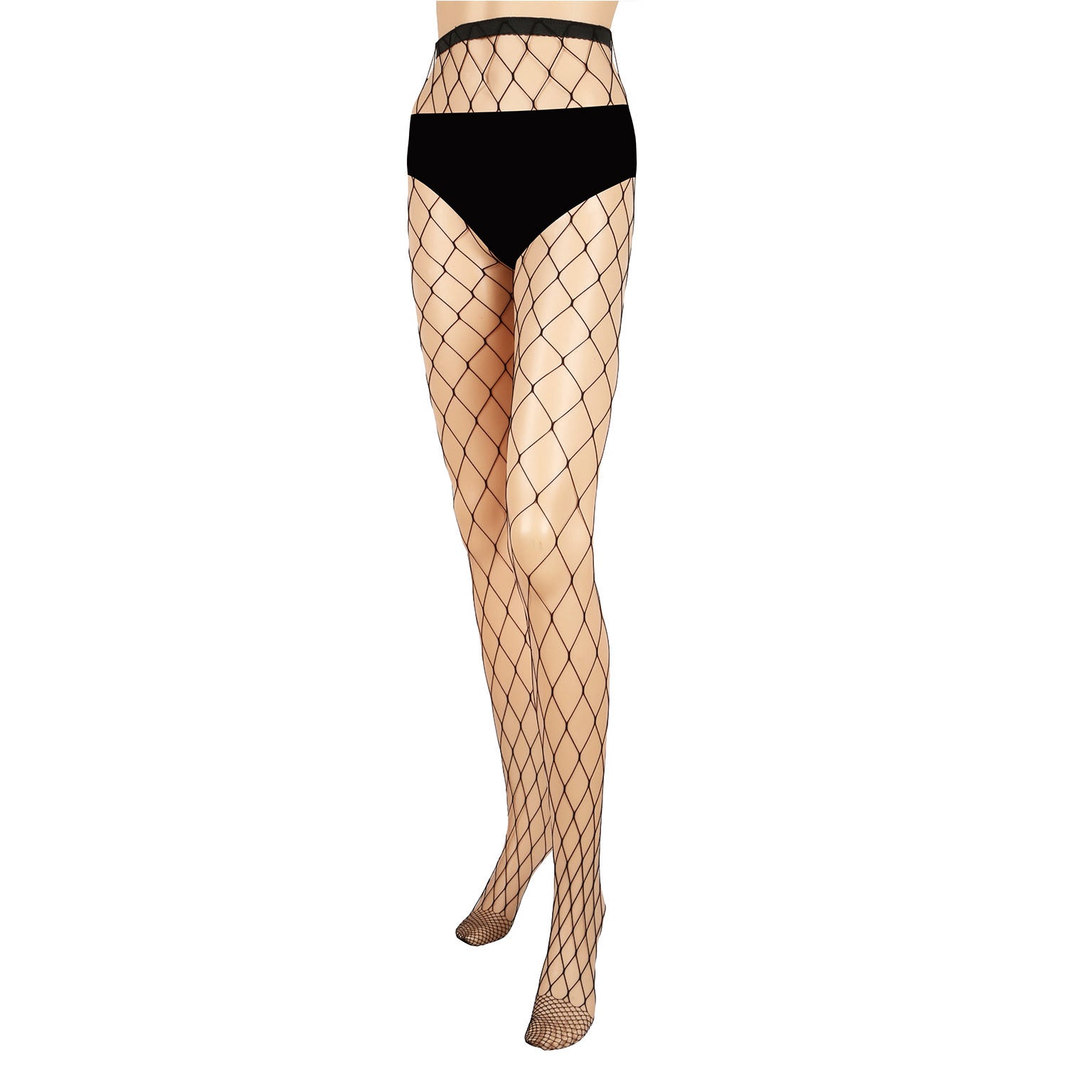 title:Women Fishnet Tights Sexy High Waist Fishnet Pantyhose Stretchy Mesh Hollow Out Tights Stockings w/ Small Medium Large Hole Choices;color:not applicable