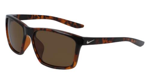 title:Nike Unisex Valiant 60mm Tortoise and Light Bone Sunglasses CW4645-220-60;color:Tortoise and Light Bone frame, Dark Brown lens