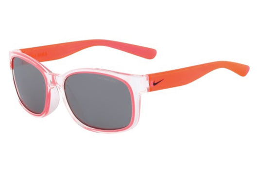 title:Nike Unisex Spirit for Kids 51mm Clear and Punch Sunglasses EV0886-906-51;color:Clear and Punch frame, Grey Silver Flash lens