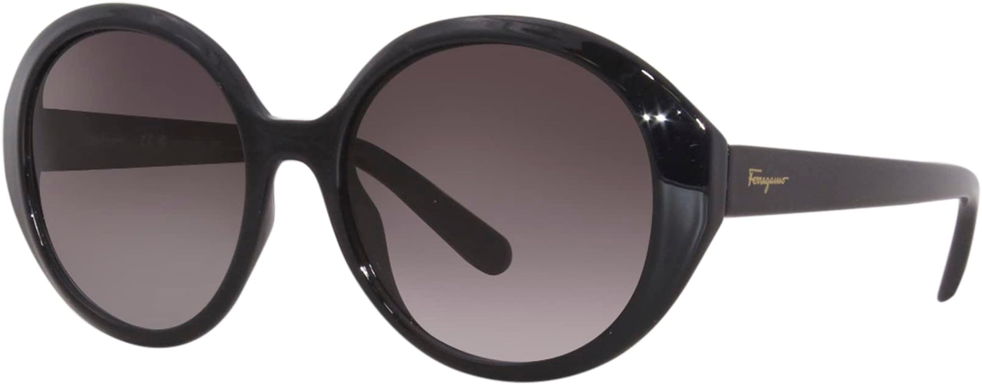 title:Ferragamo Women's 57mm Black Sunglasses SF1067S-001-57;color:Black frame, Grey Gradient lens