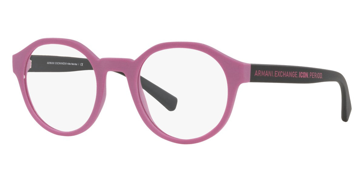 title:Armani Exchange Women's Matte Pink Opticals AX3085-8338-49;color:Matte Pink frame, Demo Lens lens