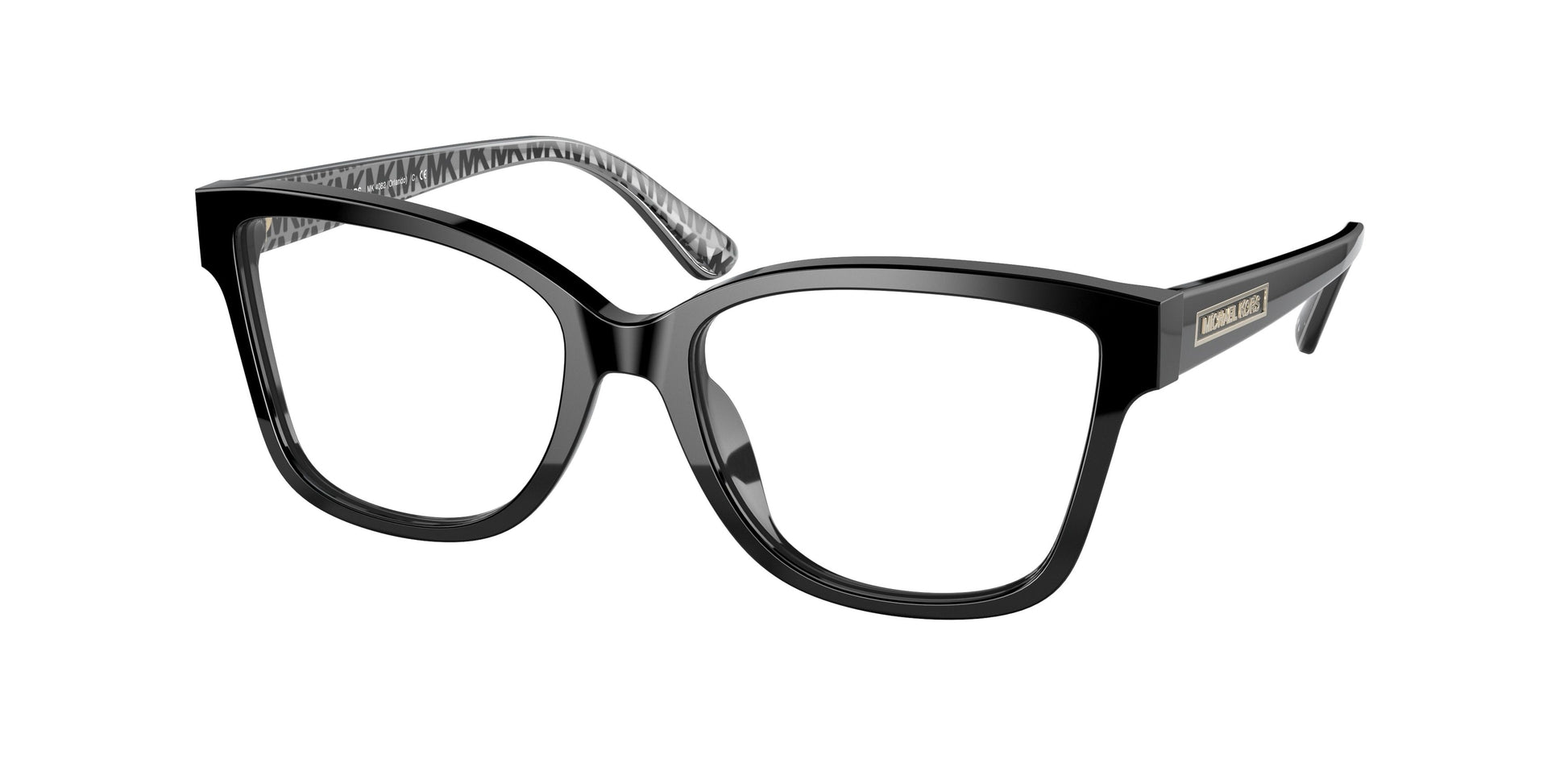 title:Michael Kors Women's Orlando Black Opticals MK4082-3005-54;color:Black frame, Demo Lens lens