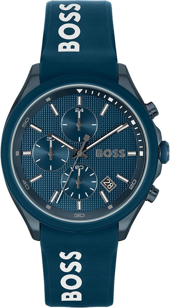 title:Hugo Boss Men's Velocity 44mm Quartz Watch 1514061;color:Blue