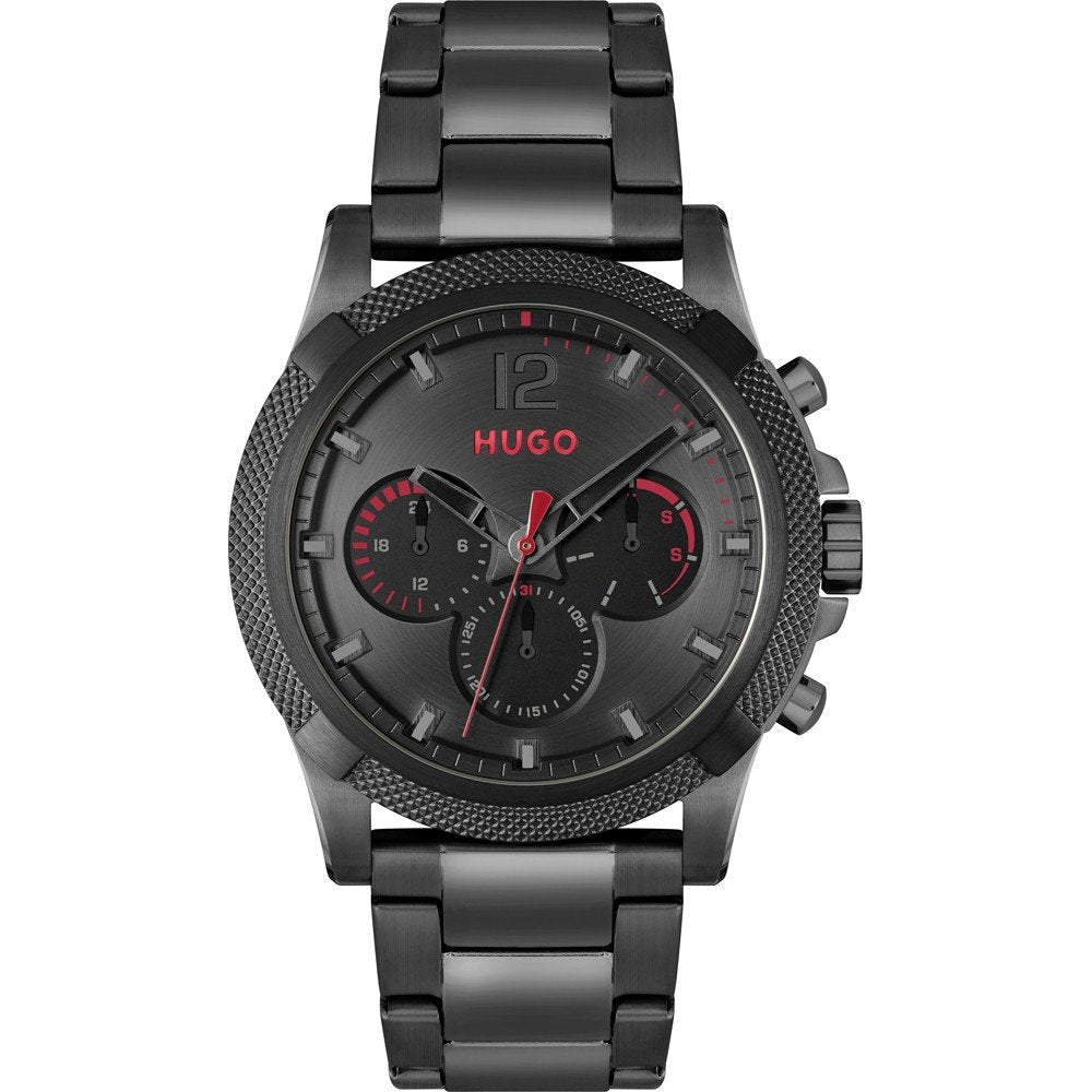 title:Hugo Boss Men's Impress 46mm Quartz Chronograph Watch 1530296;color:Black