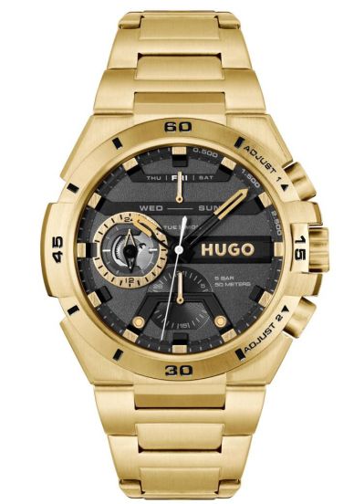 title:Hugo Boss Men's Wild 46mm Quartz Chronograph Watch 1530338;color:Gold