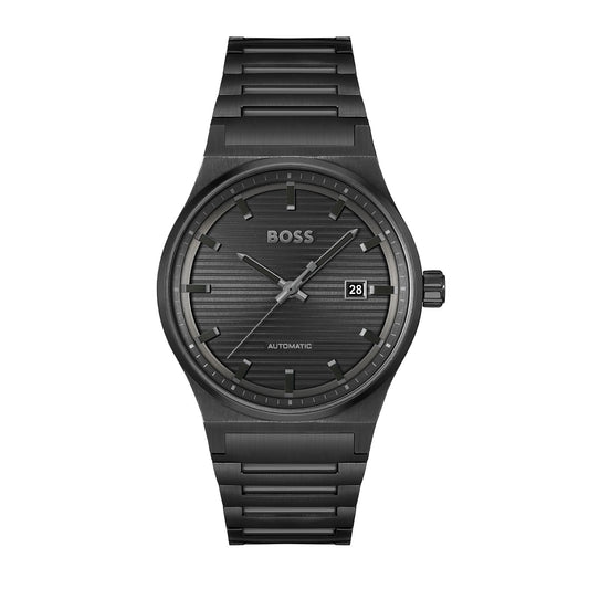 title:Hugo Boss Women's Candor 41mm Automatic Watch 1514120;color:Black