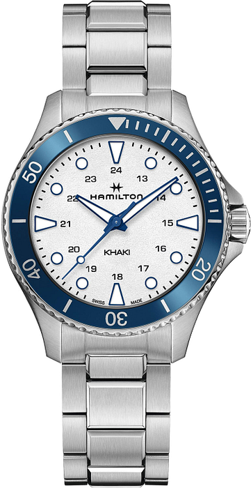 title:Hamilton Men's Khaki Navy 37mm Quartz Watch H82231150;color:Silver