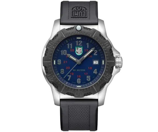 title:Luminox Men's Manta Ray Steel X2.2133 Blue/White Dial Polyurethane Watch;color:Black