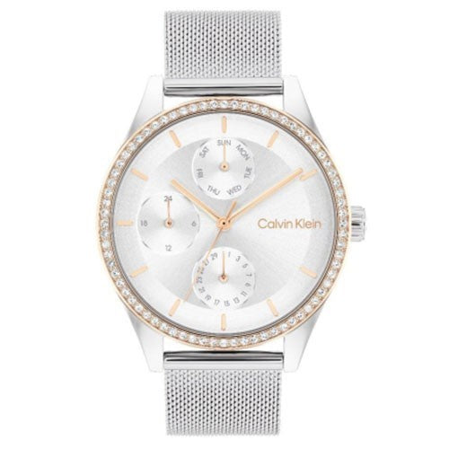 title:Calvin Klein Women's Spark 38mm Quartz Watch 25100010;color:Silver