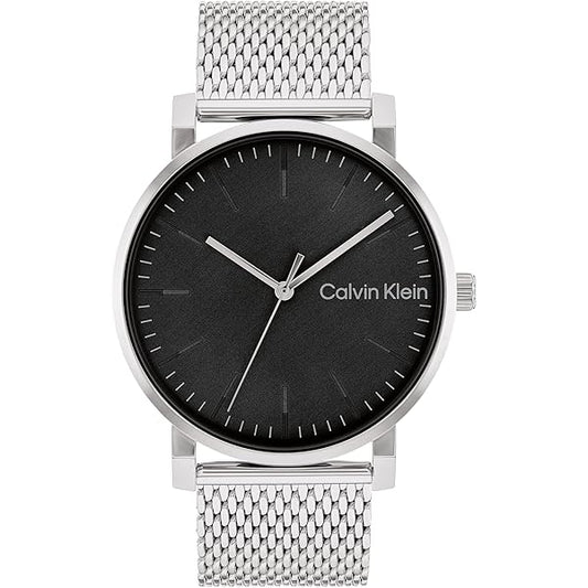 title:Calvin Klein Men's Slate 43mm Quartz Watch 25200260;color:Silver