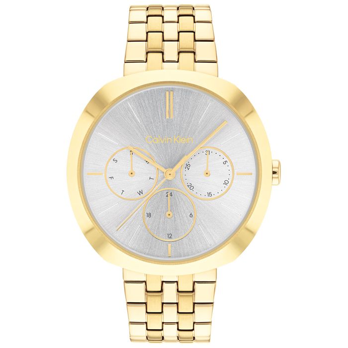 title:Calvin Klein Women's Shape 38.5mm Quartz Watch 25200336;color:Gold